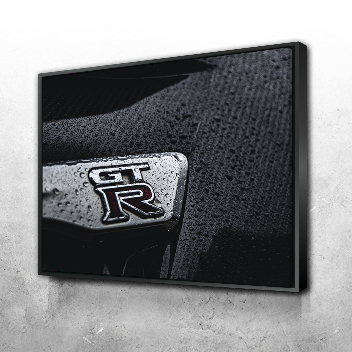 Stunning Nissan GTR Rain Drops Wall Art for Your Home Decor