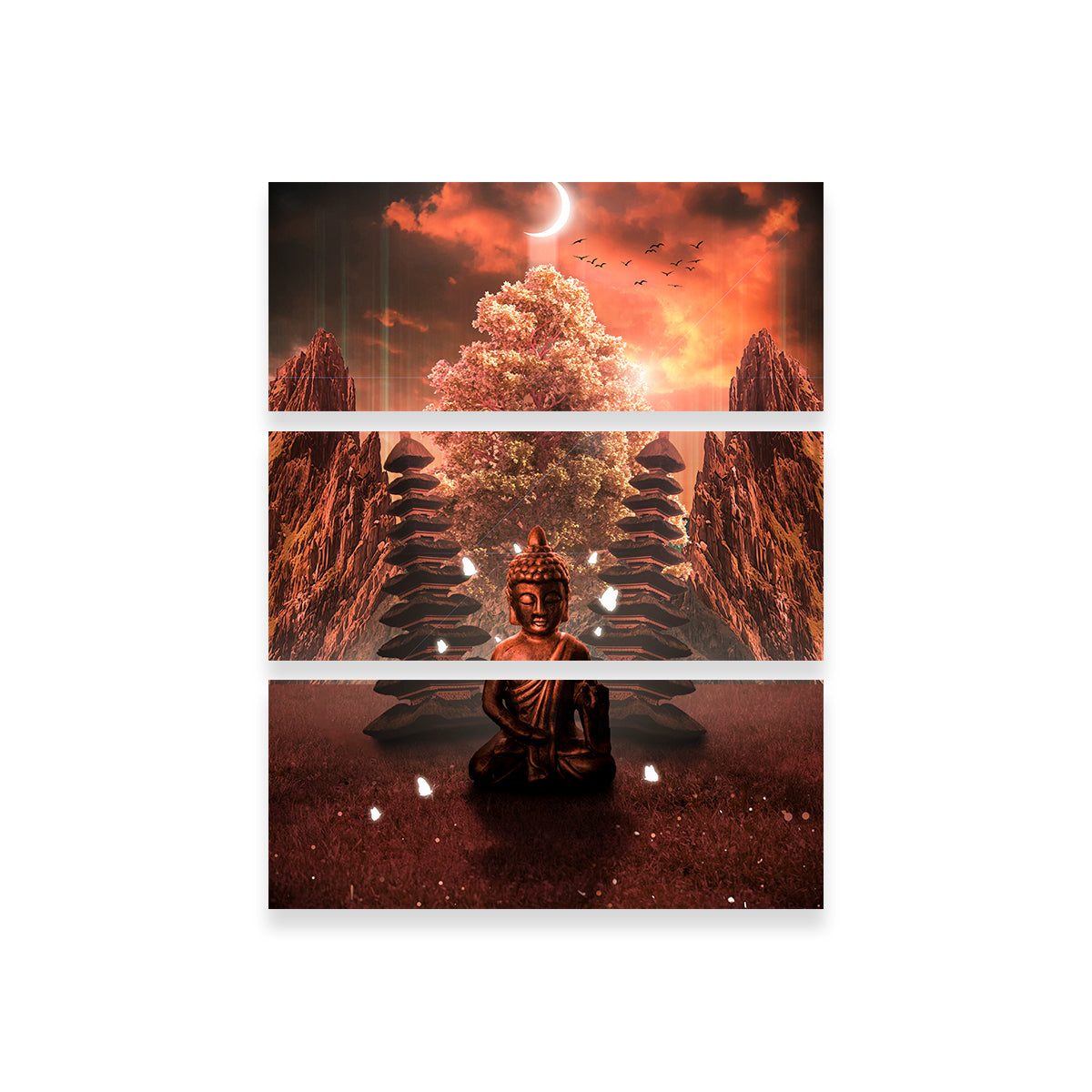 Exquisite Sin Buddha Wall Art by INDOARC
