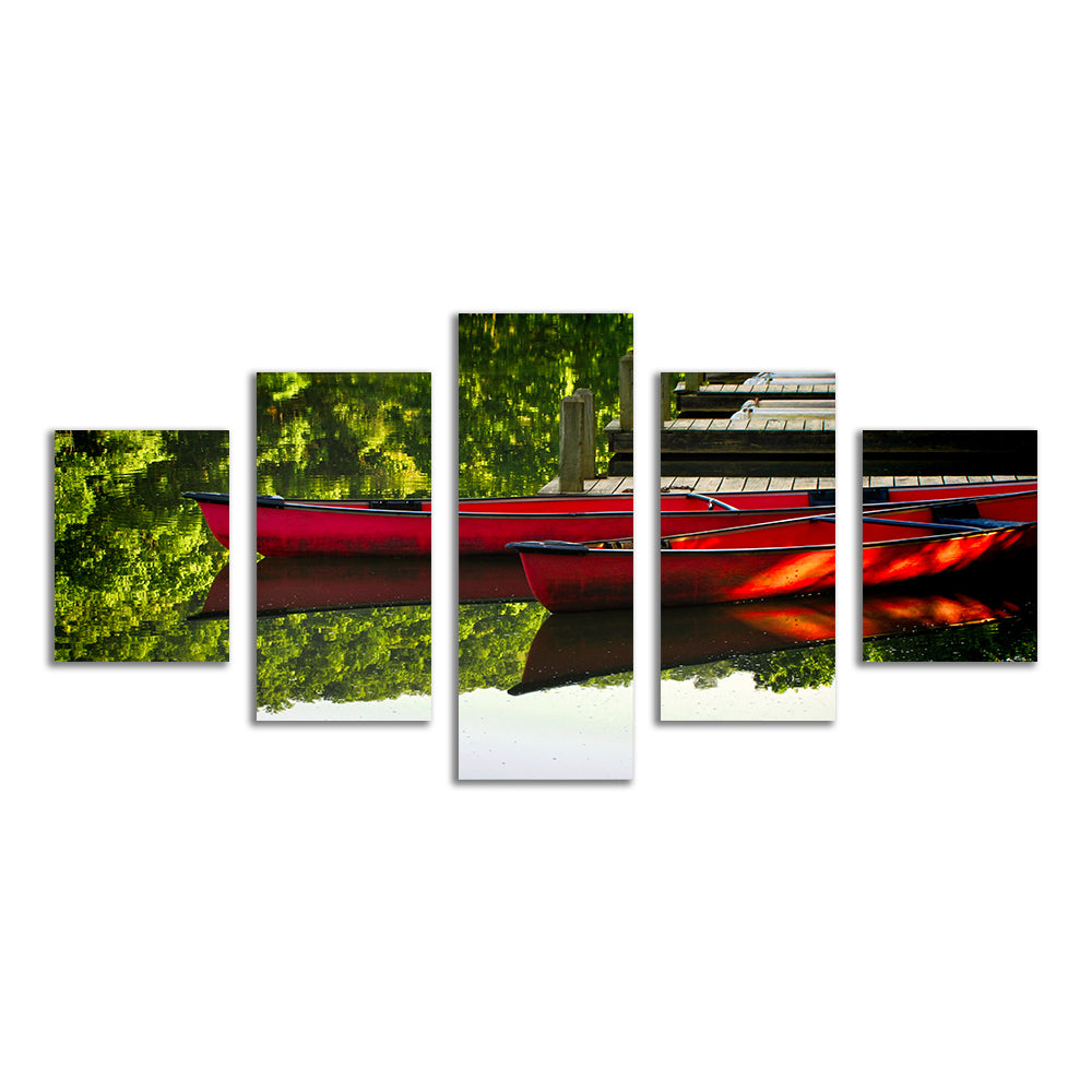 Exquisite Canoes at Devil's Den State Park Wall Art for Your Home Decor