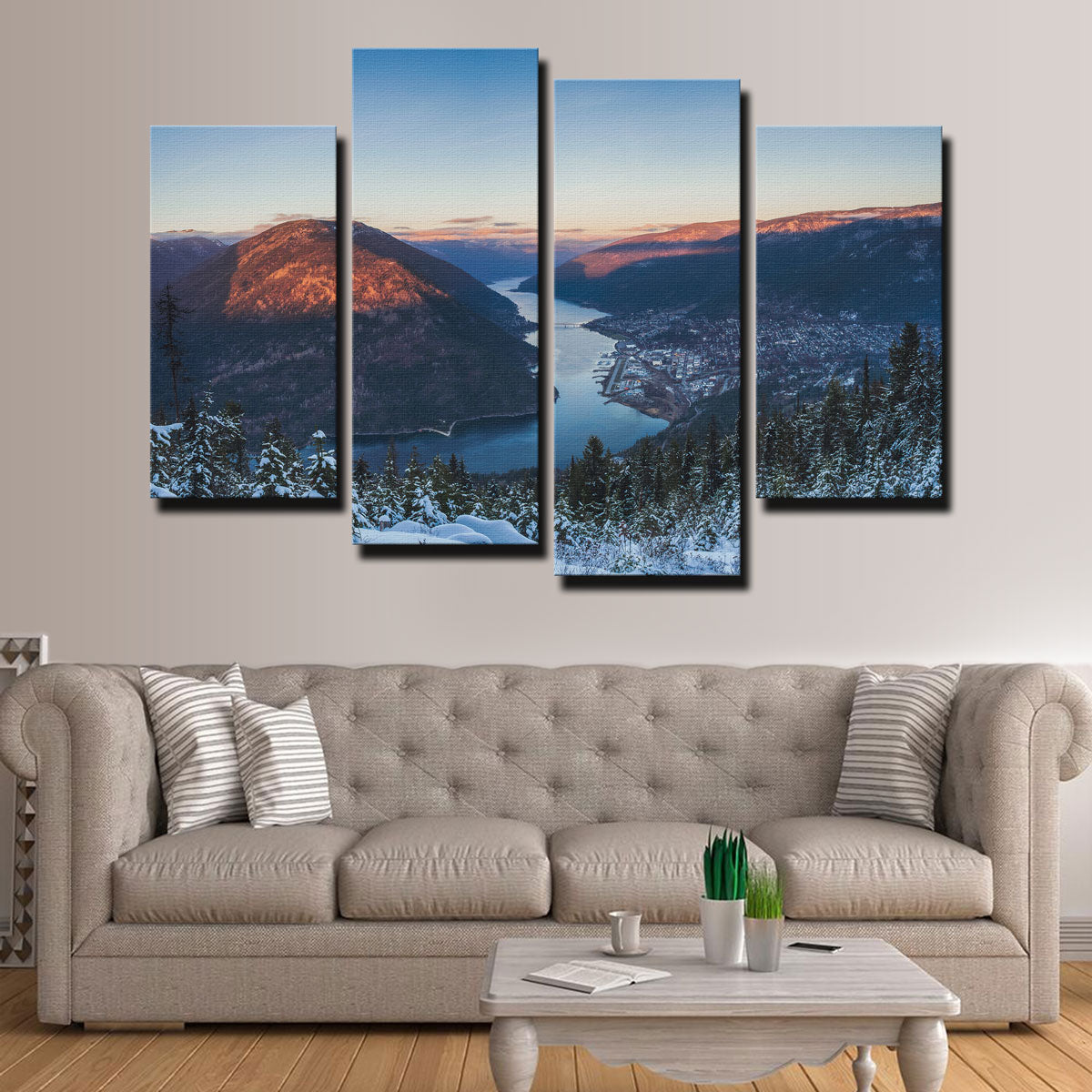 Breathtaking Snow Capped Creek Wall Art by Mike Cotton
