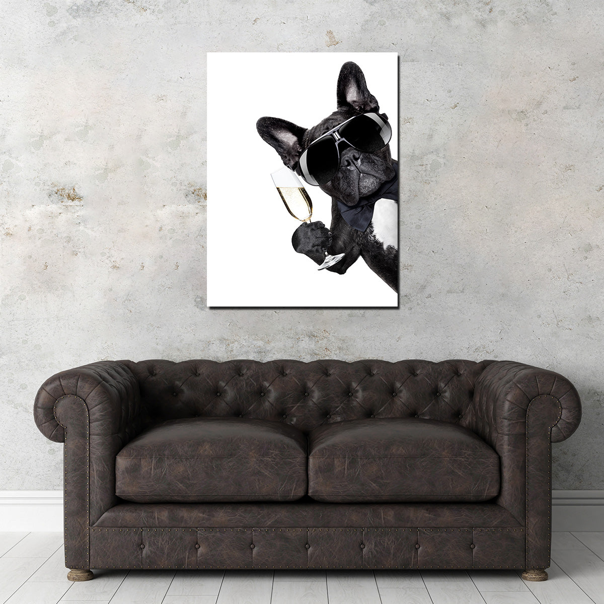 Exquisite Champagne Dog Wall Art for Home Decor
