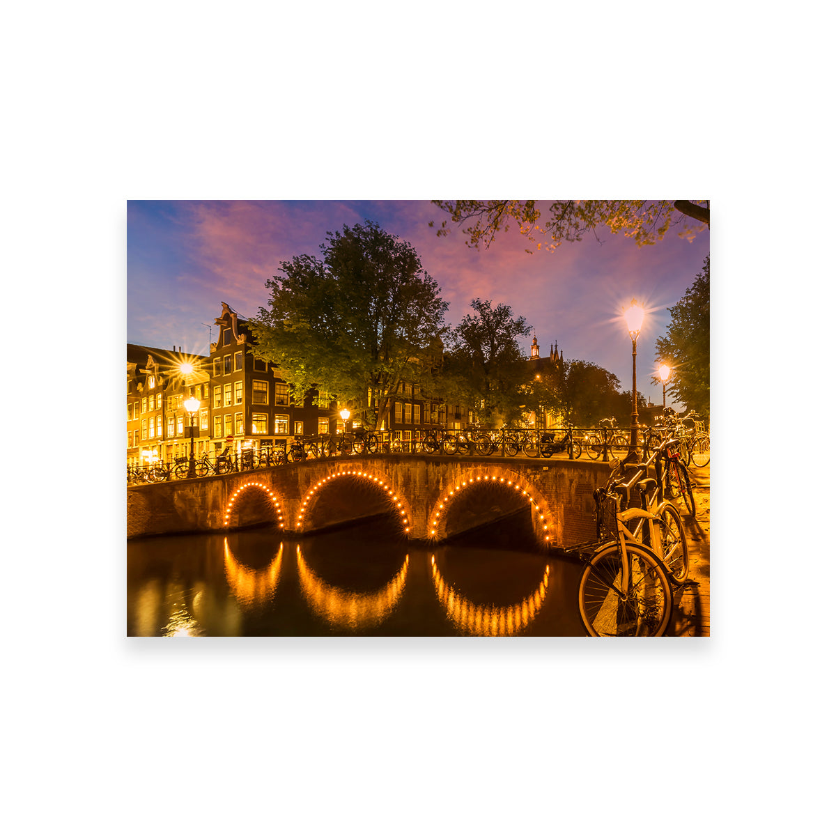 Stunning Amsterdam From Keizersgracht Wall Art by Melanie Viola