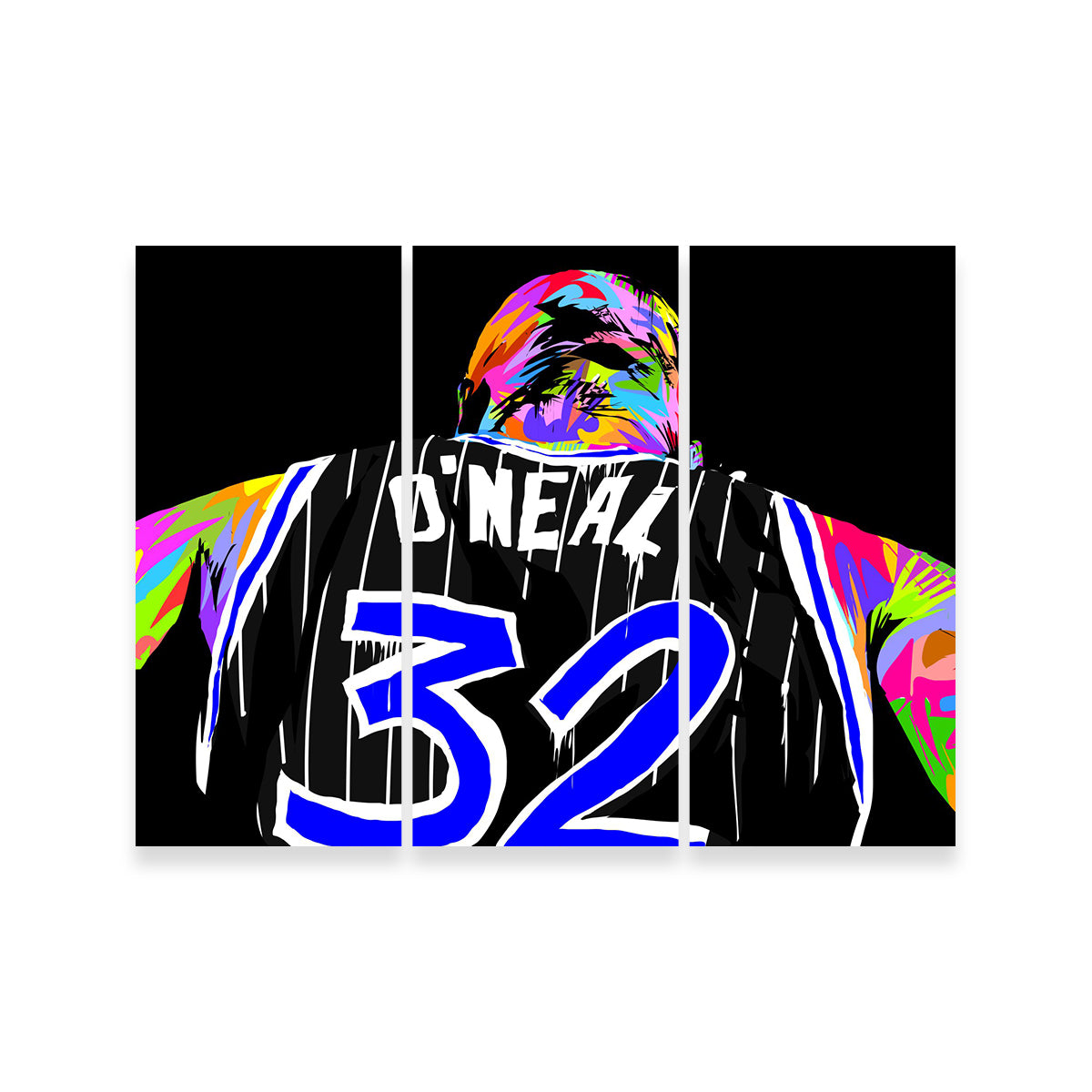Shaq Wall Art - Premium Handmade Canvas with Sustainable Pine Frames