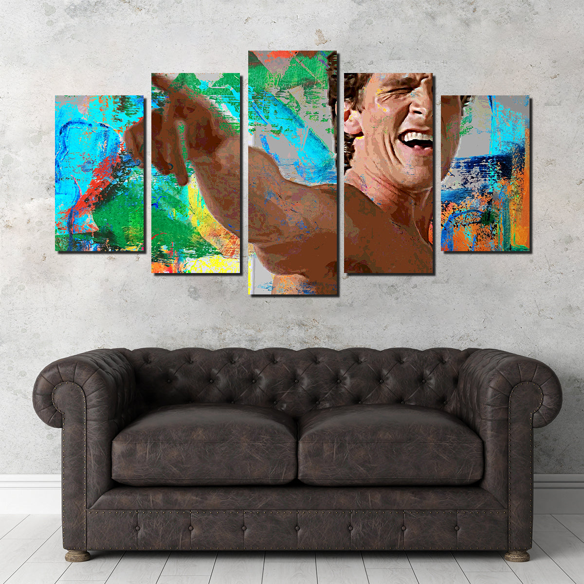 Stunning Point & Wink Wall Art - Sustainable Kiln - Dried Pine Wood Framed Canvas