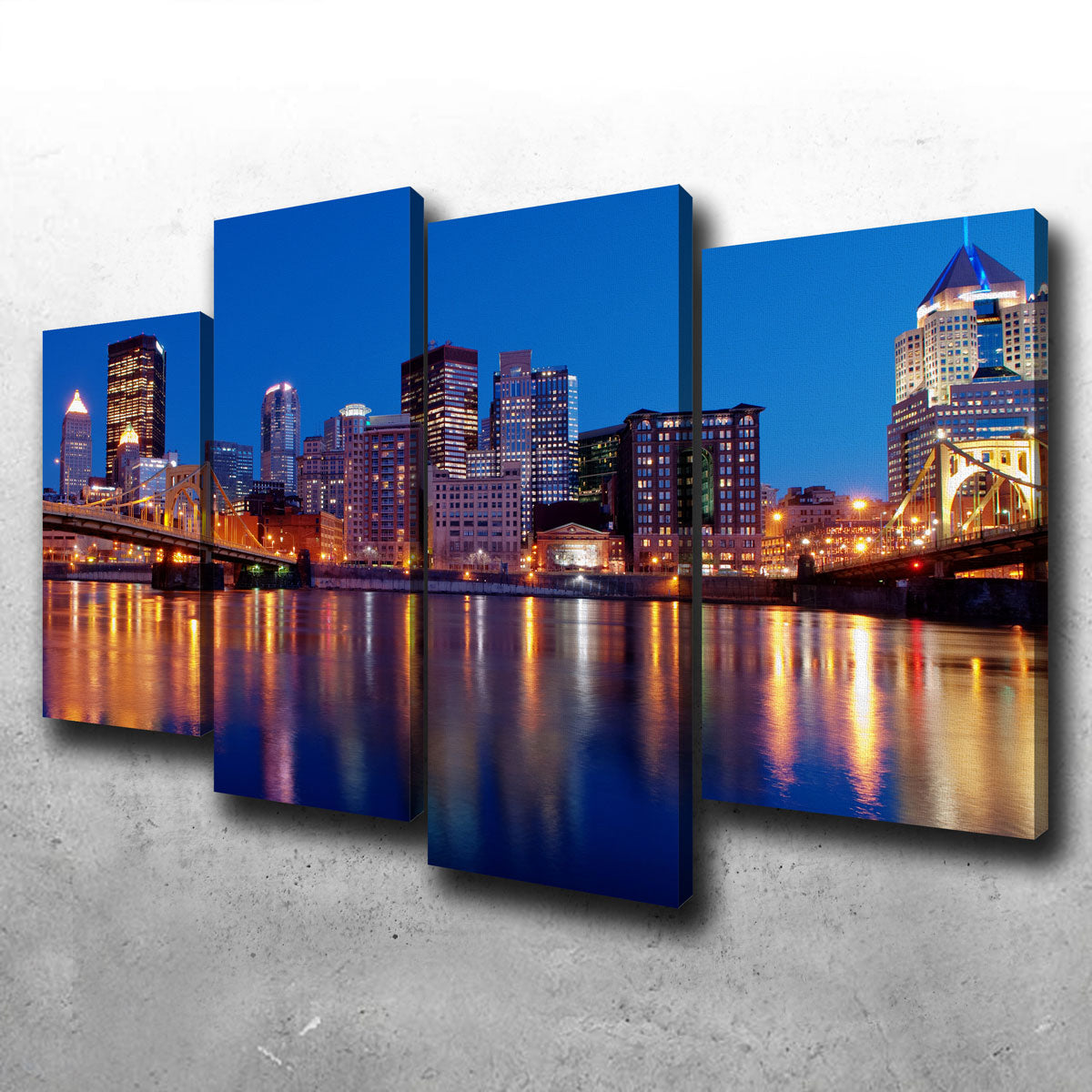 Enchanting Pittsburgh at Night Wall Art for Stunning Home Decor
