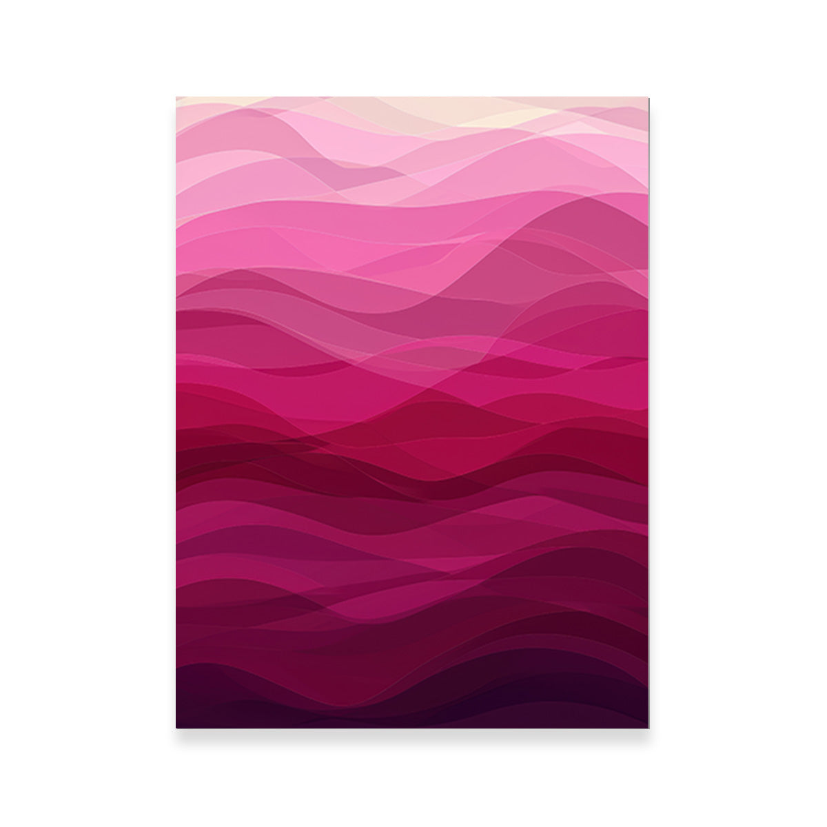 Stunning Pink Waves Canvas Prints
