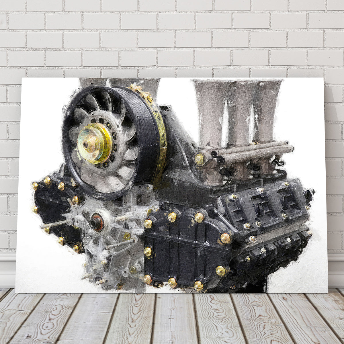Stunning Porsche 911 Engine 1 Wall Art by Stephen Chambers
