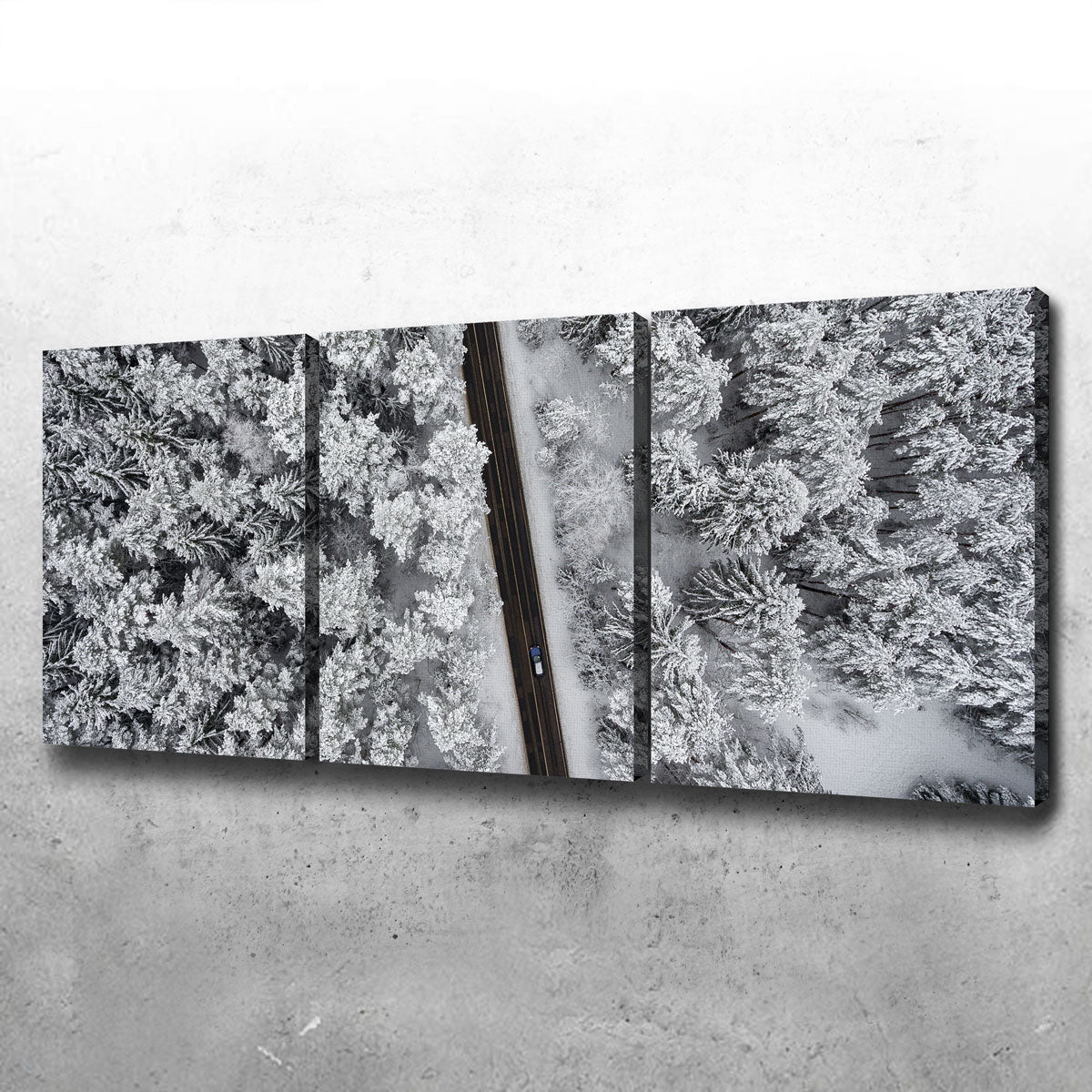 Exquisite Snowy Road Wall Art by Karolis Janulis