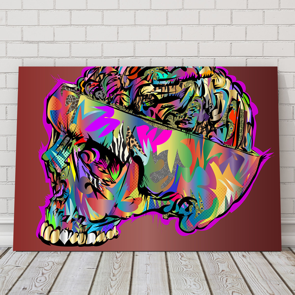 Eye - Catching Skull Brain Wall Art for Stunning Home Decor