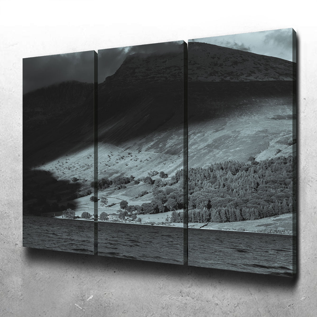 Exquisite Shadow on the Mountain Wall Art by Mike Cotton