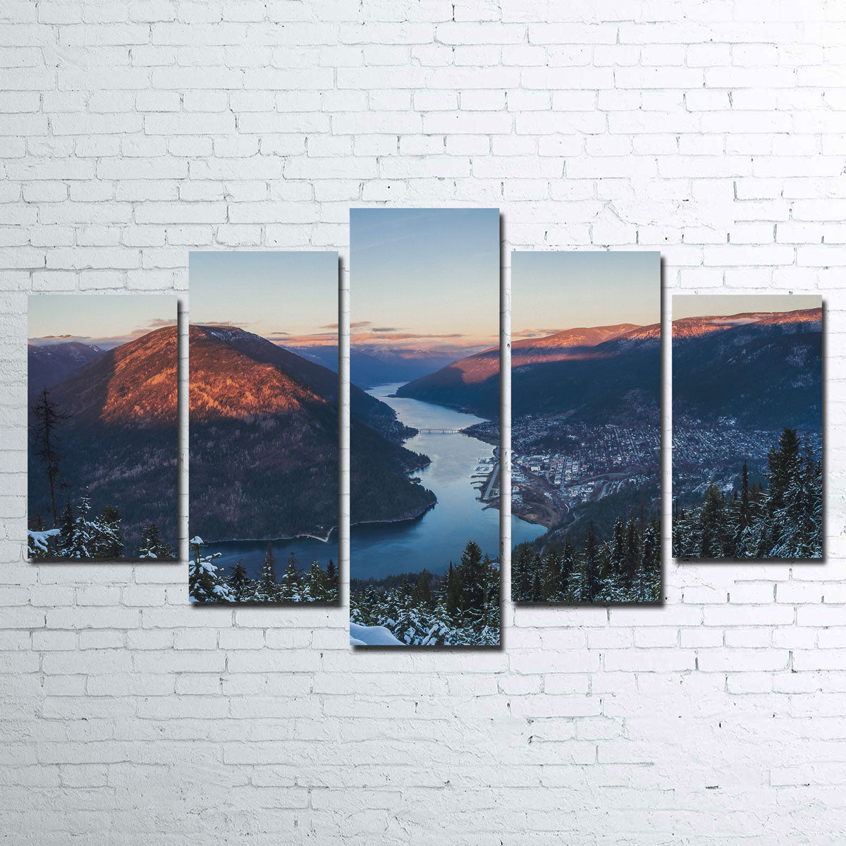 Breathtaking Snow Capped Creek Wall Art by Mike Cotton