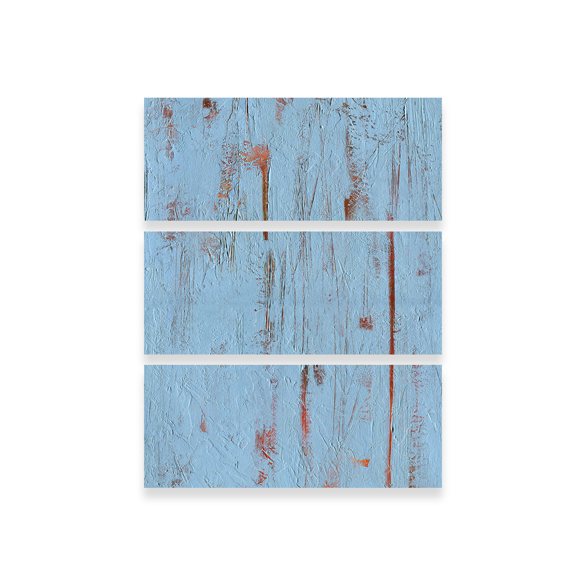 Stunning Sky Blue and Red Wall Art by Evgeny Vetrov