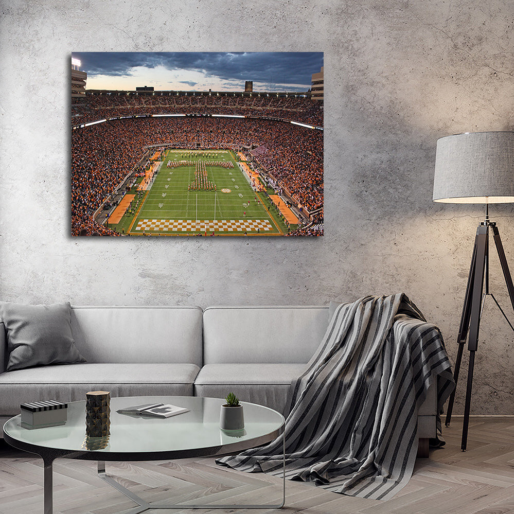 Neyland Stadium Premium Wall Art - Sustainable Kiln - Dried Pine Frame