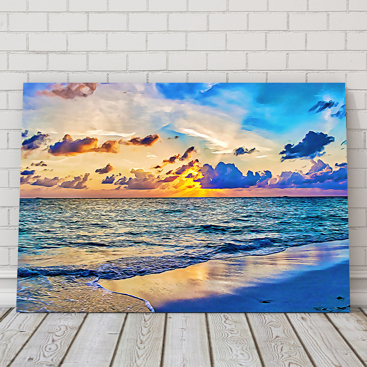 Stunning Azure Sunset Wall Art by Denise Dundon
