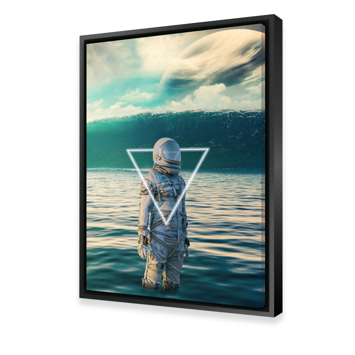 Stunning Astronaut In Water Wall Art by George Sorin