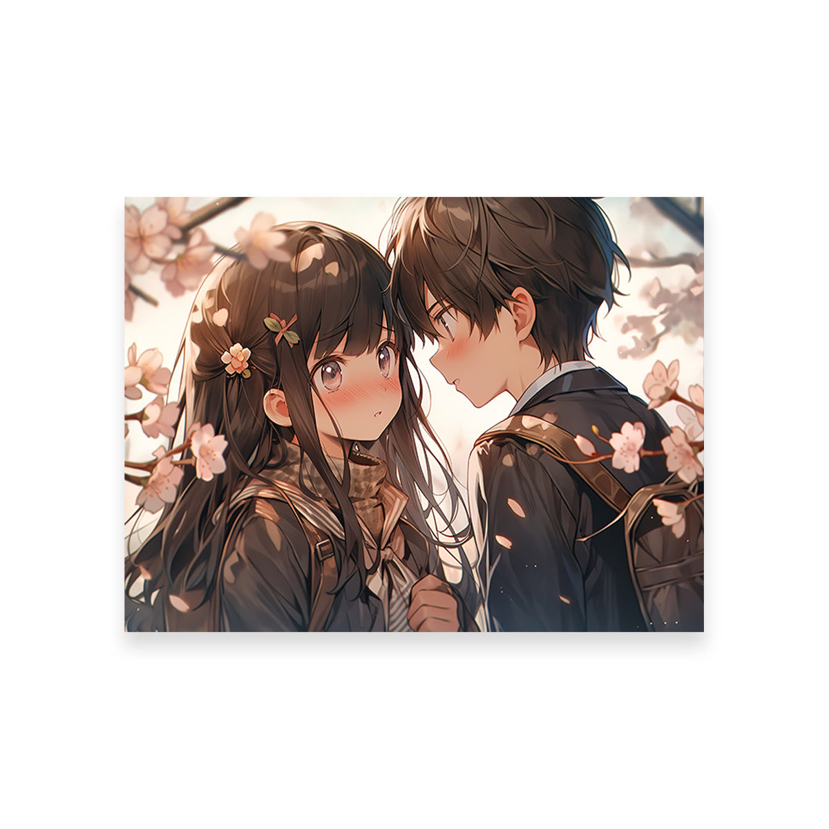 Stunning Anime Couple Wall Art