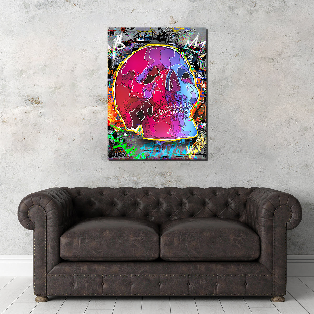 Eye - catching Skull Design Wall Art for Stunning Decor