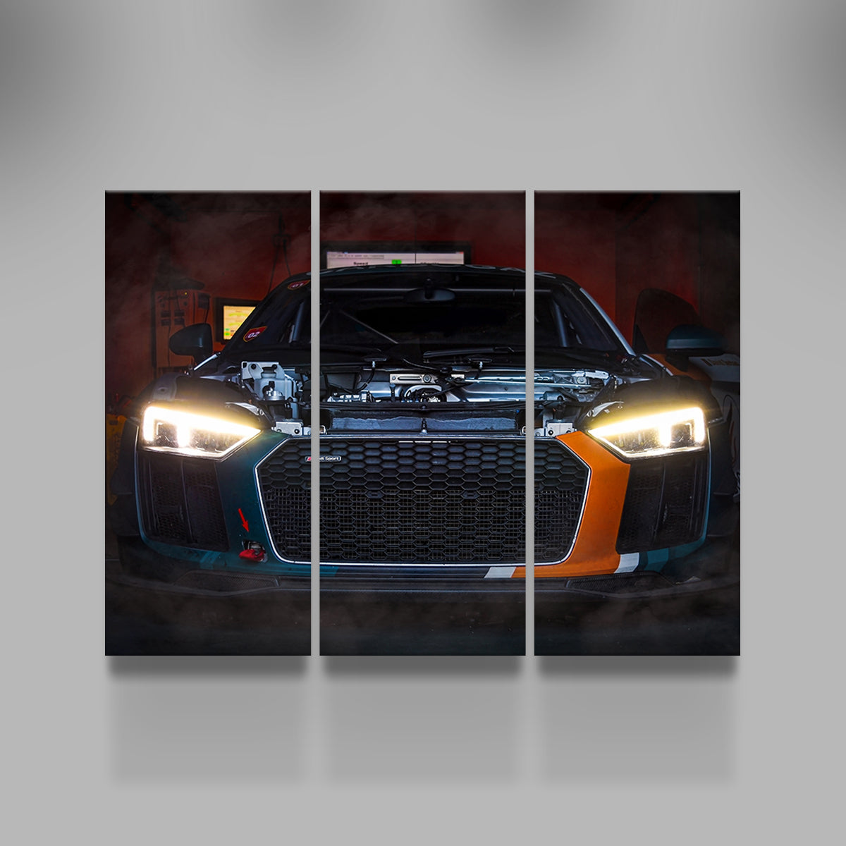 High - Quality Audi R8 Racing Wall Art by George Sorin