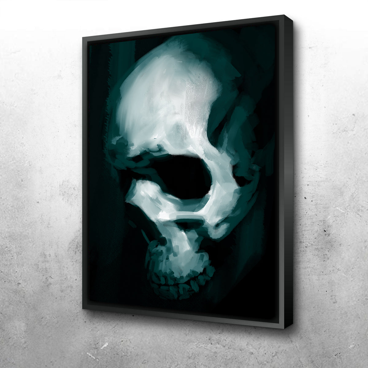 Stunning Skull In Profile Wall Art by Andy Brackpool