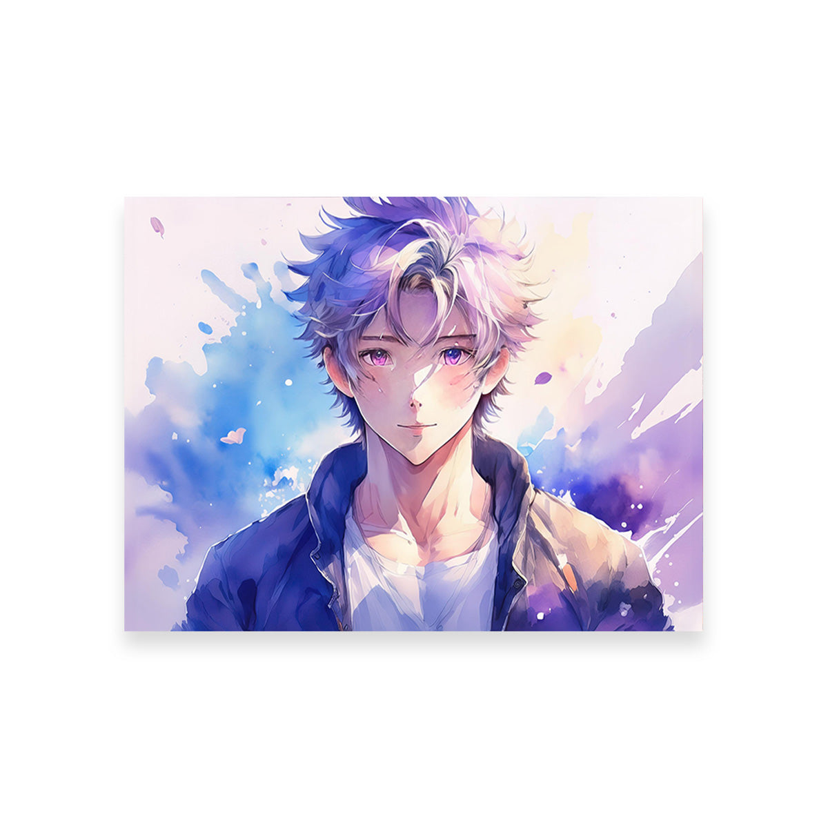 Captivating Anime Boy Abstract Artwork
