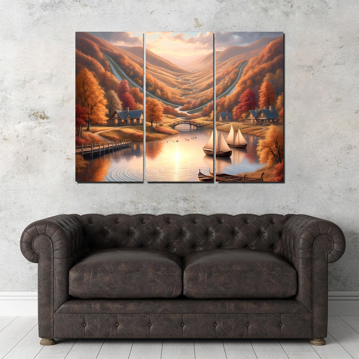 Autumn Voyage: Exquisite Handmade Wall Art