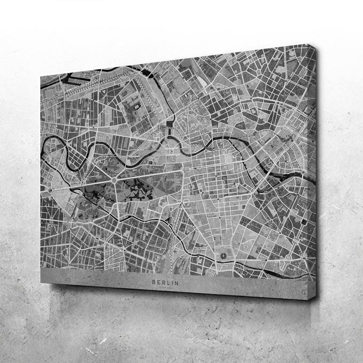 Exquisite Berlin Map 2 Wall Art for Your Home Decor