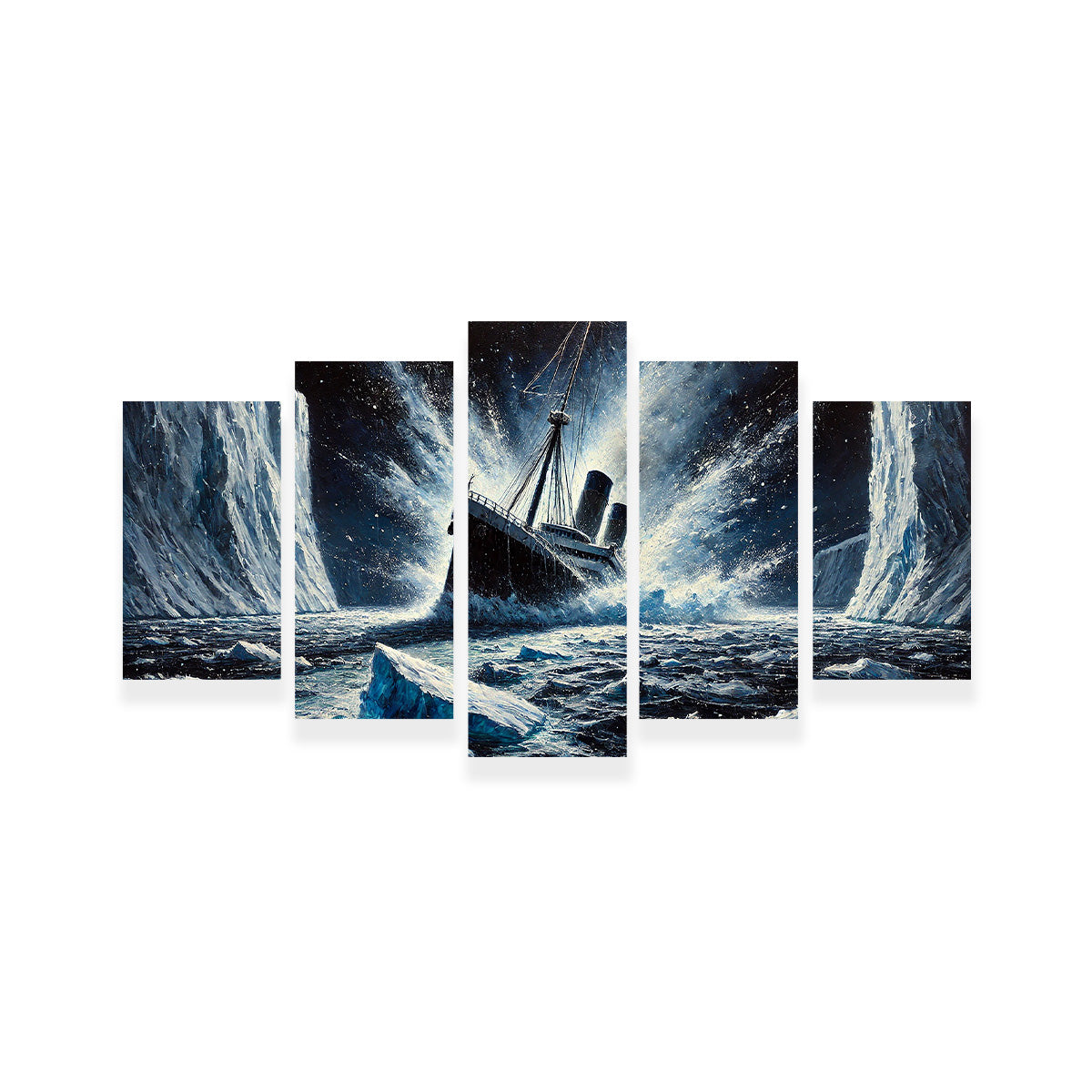 Exquisite Ship Iceberg Canvas Prints