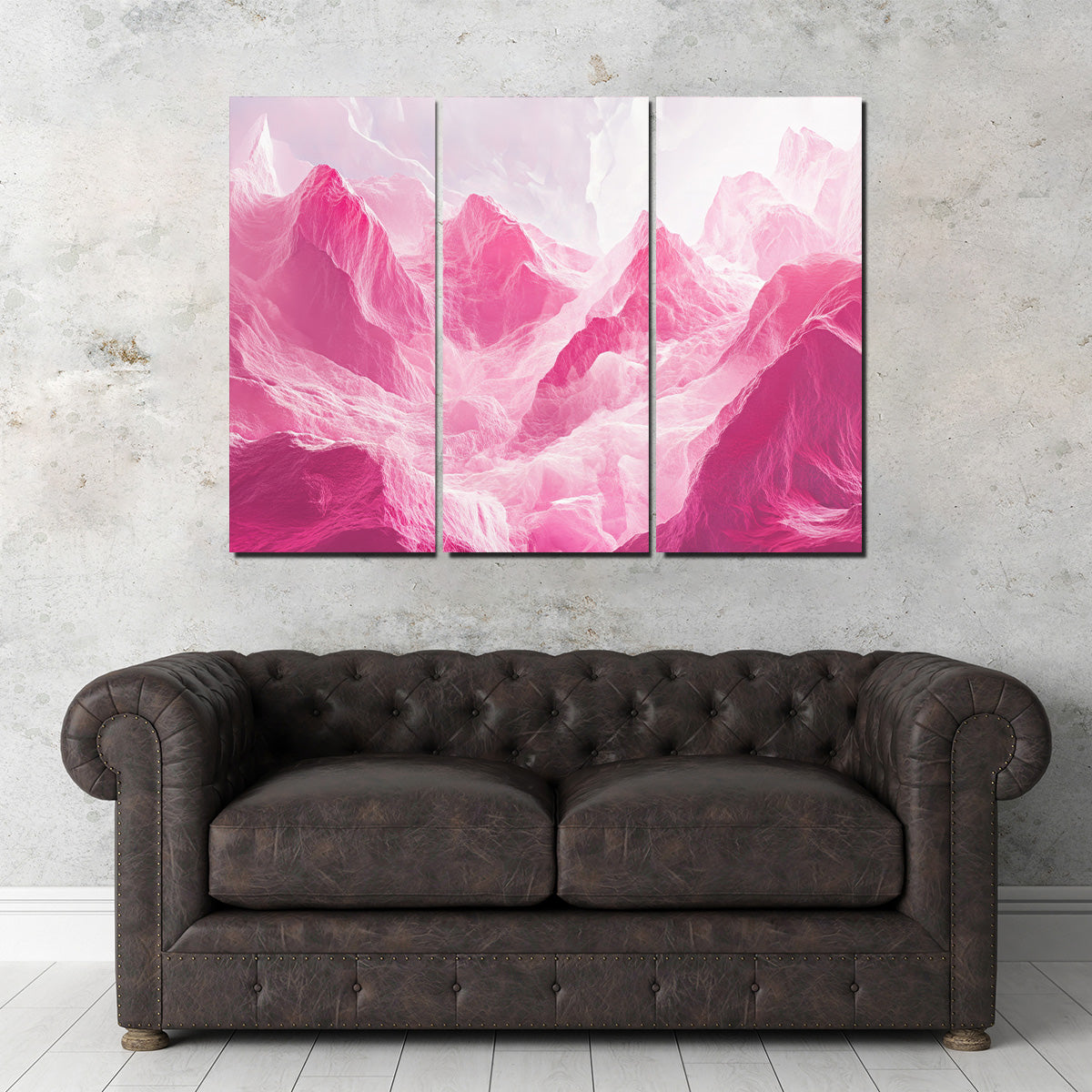 Stunning Pink Mountains Wall Art