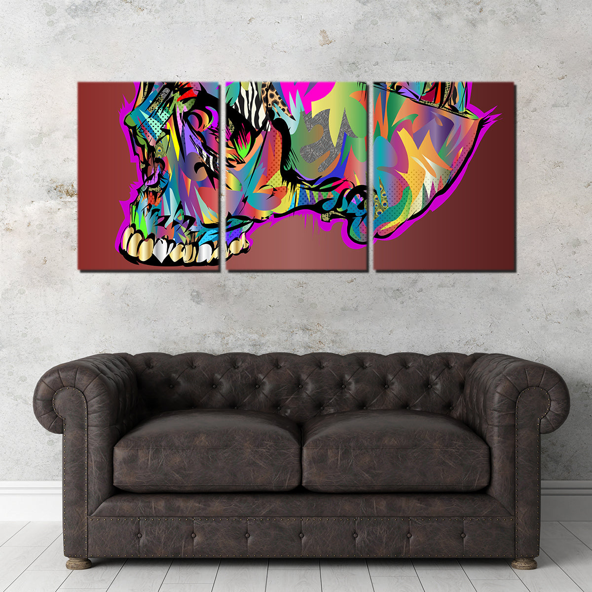 Eye - Catching Skull Brain Wall Art for Stunning Home Decor