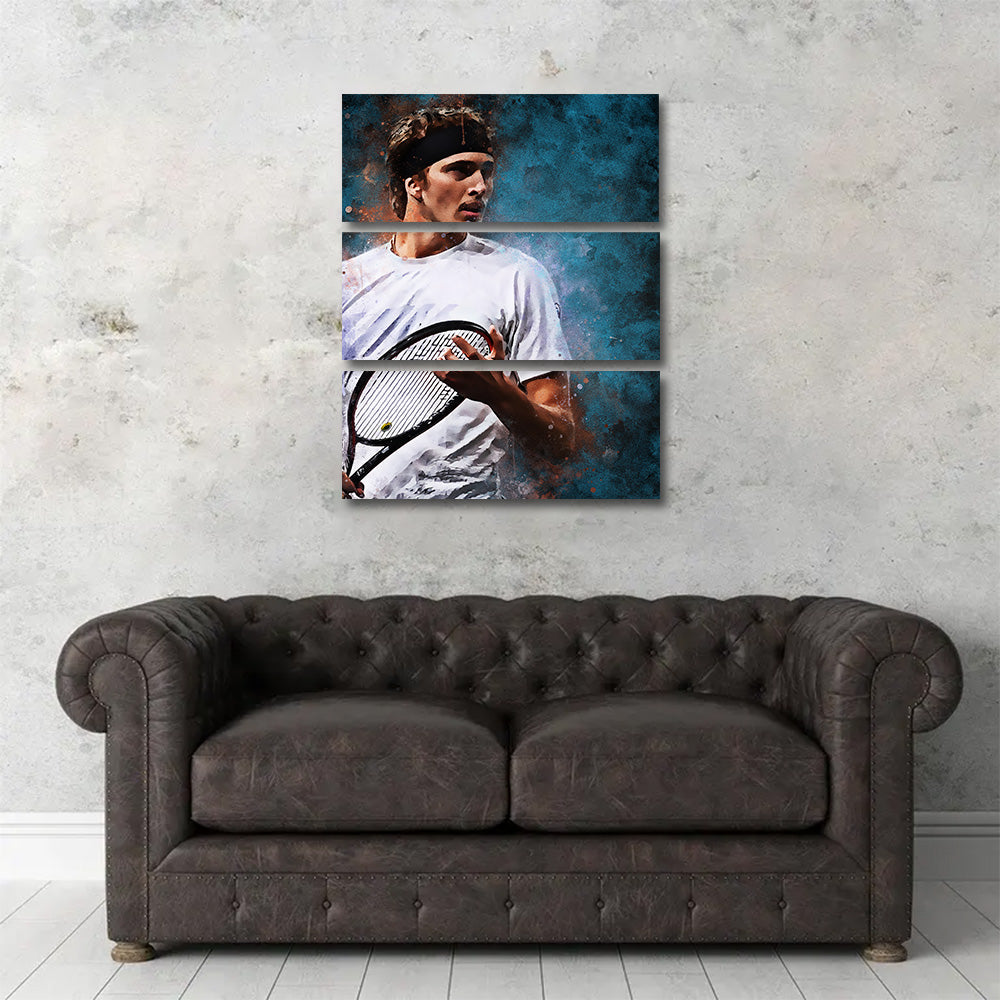 Stunning Alexander Zverev Wall Art Painting - Ideal for Art Lovers