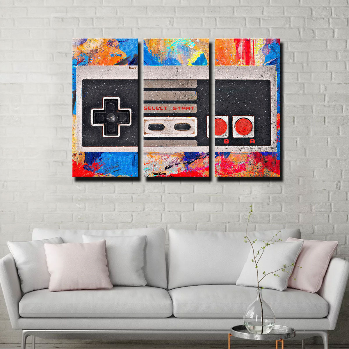 Stylish NES Controller Wall Art - Ideal Decor for Gaming Fans