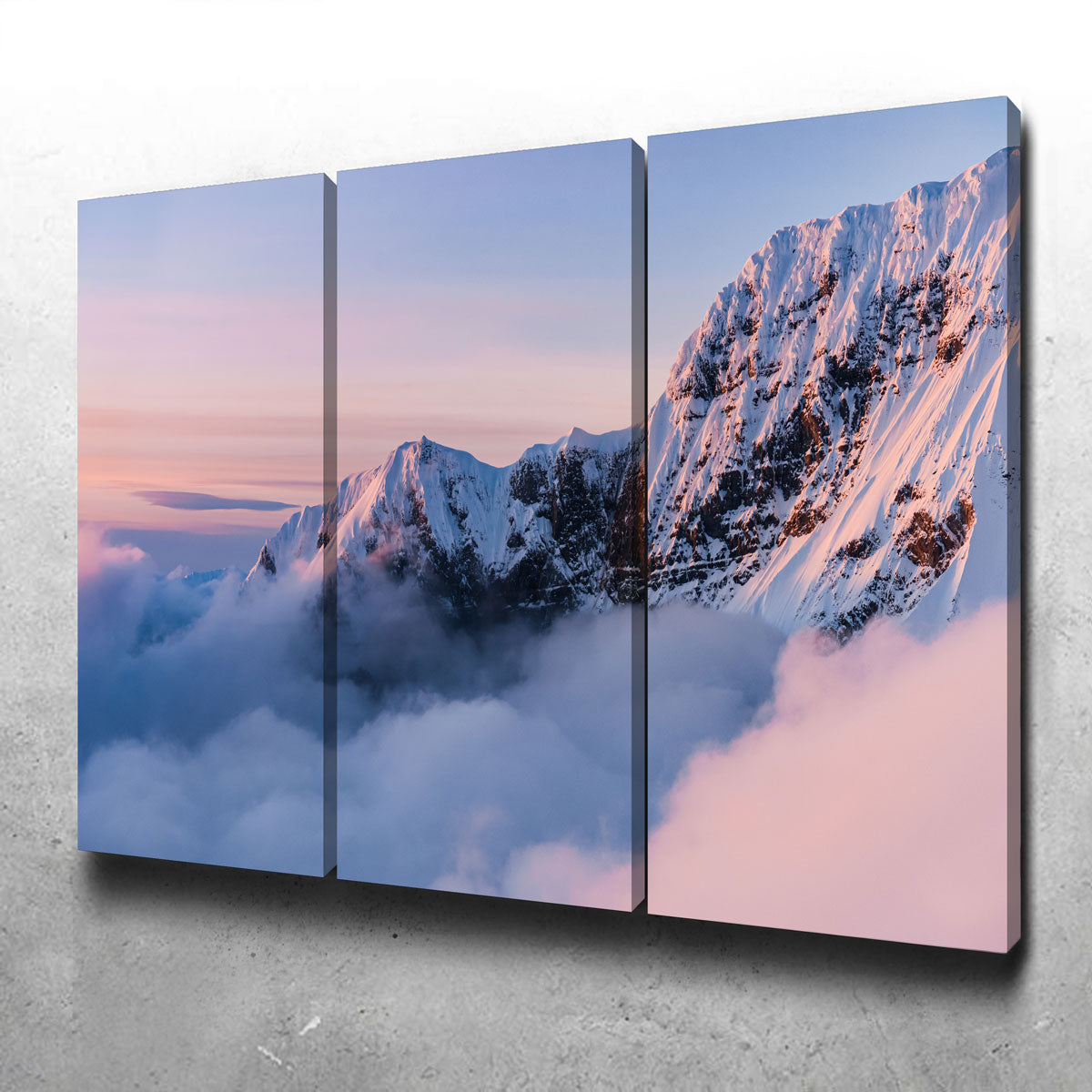 Exquisite Snowy Peaks Wall Art by Lucas Moore