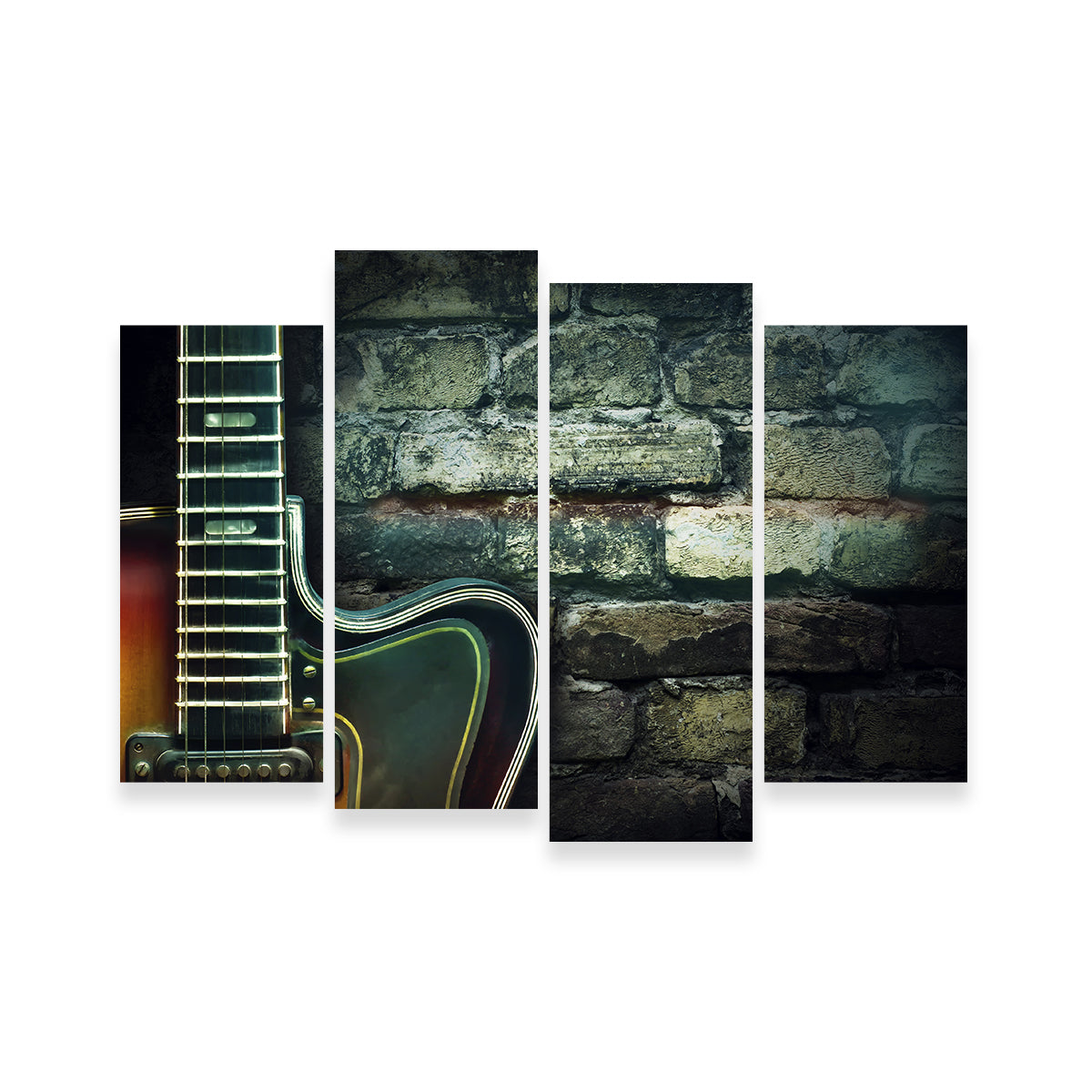 Stunning Old Vintage Jazz Guitar Wall Art for Music Lovers