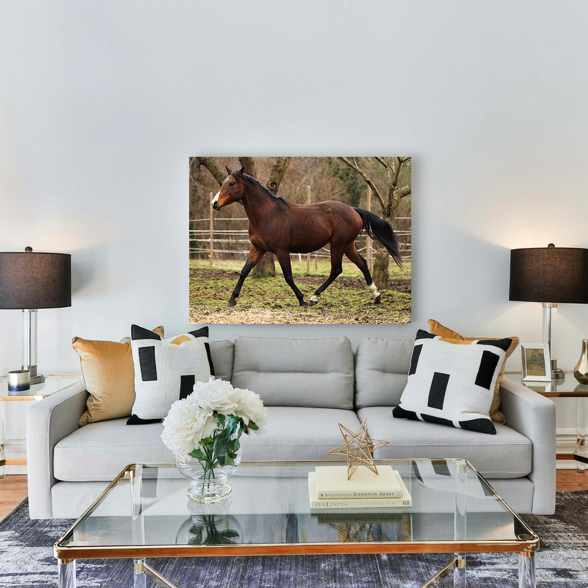 Exquisite American Quarter Horse Stallion Wall Art for Your Home Decor