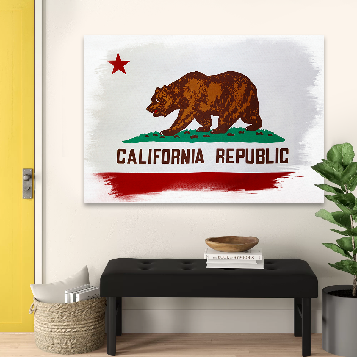 Stunning California State Flag Wall Art for Your Home Decor