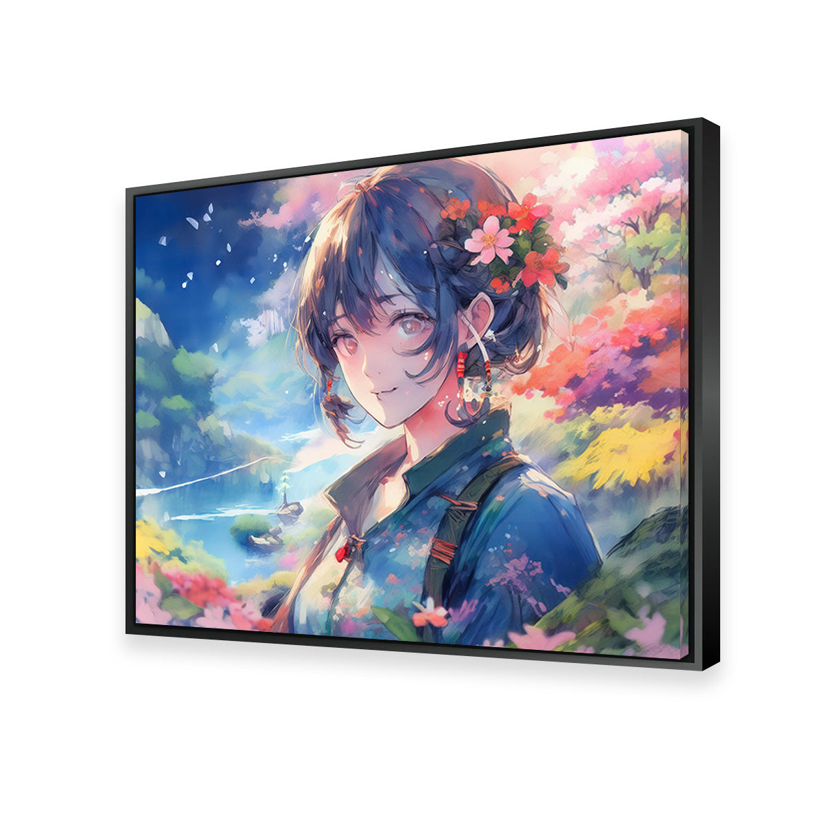 Exquisite Anime Lady Canvas Print