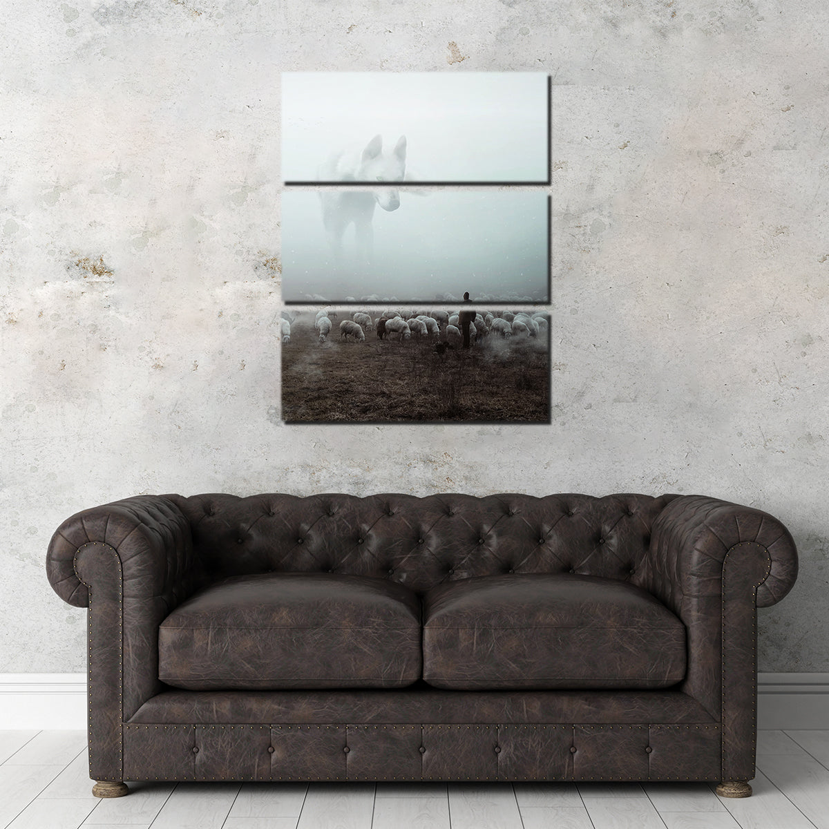 Stunning Big Wolf Wall Art by Milos