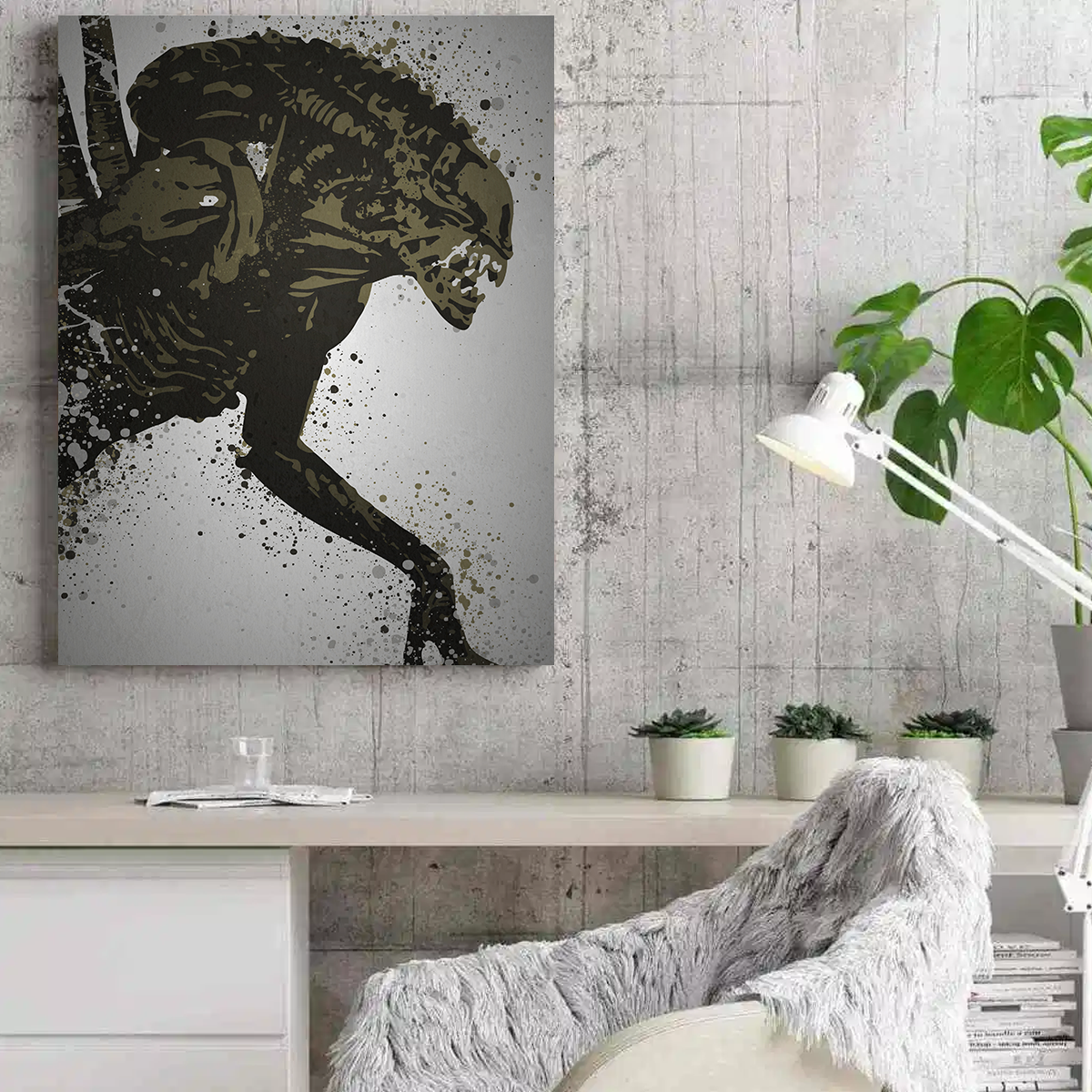 Stunning Alien Xenomorph Wall Art - Ideal for Sci - Fi Fans