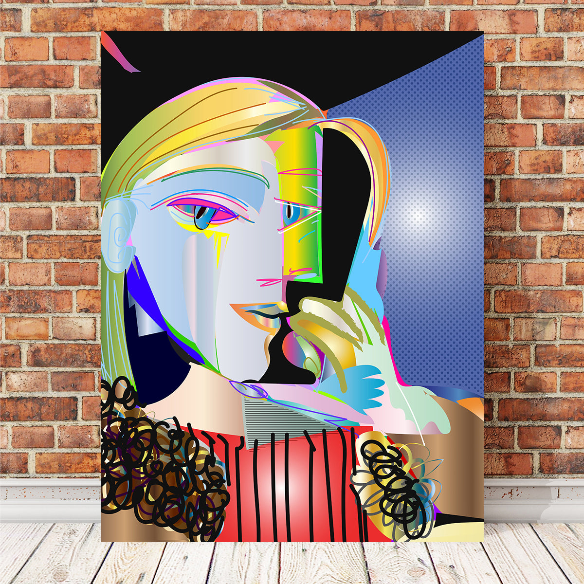 Exquisite Picasso Femme Wall Art - Handmade Museum-Quality Canvas Print