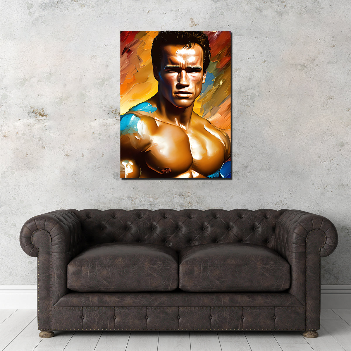 Arnold Schwarzenegger's Iconic Pecs Wall Art by Dina Rolle