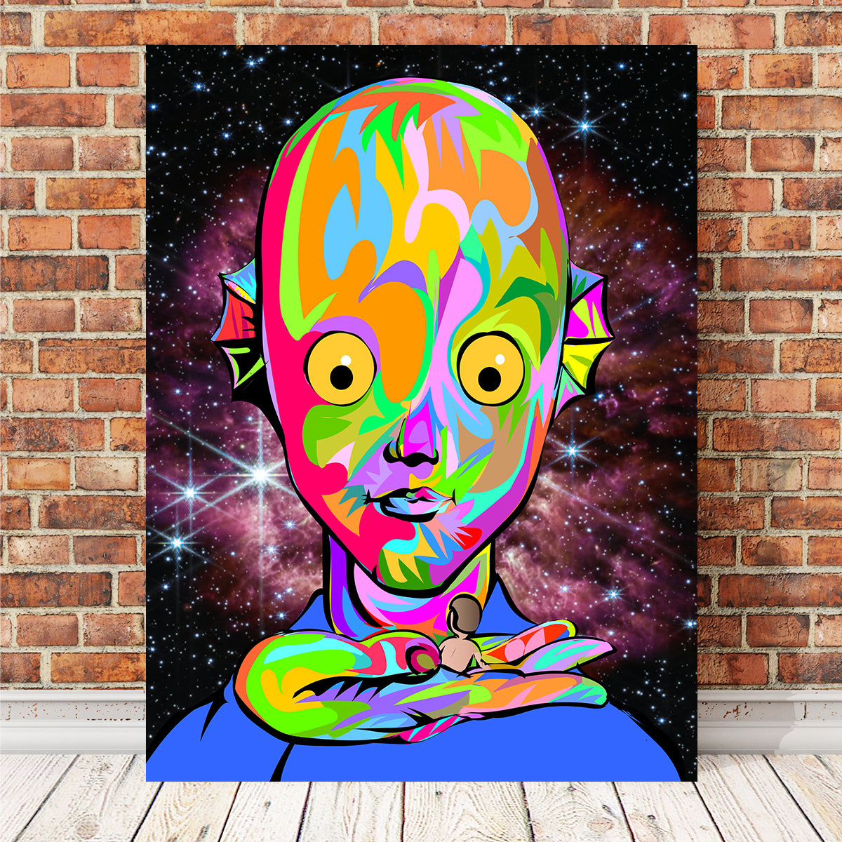 Striking Alien Face 2 Wall Art for Stunning Home Decor