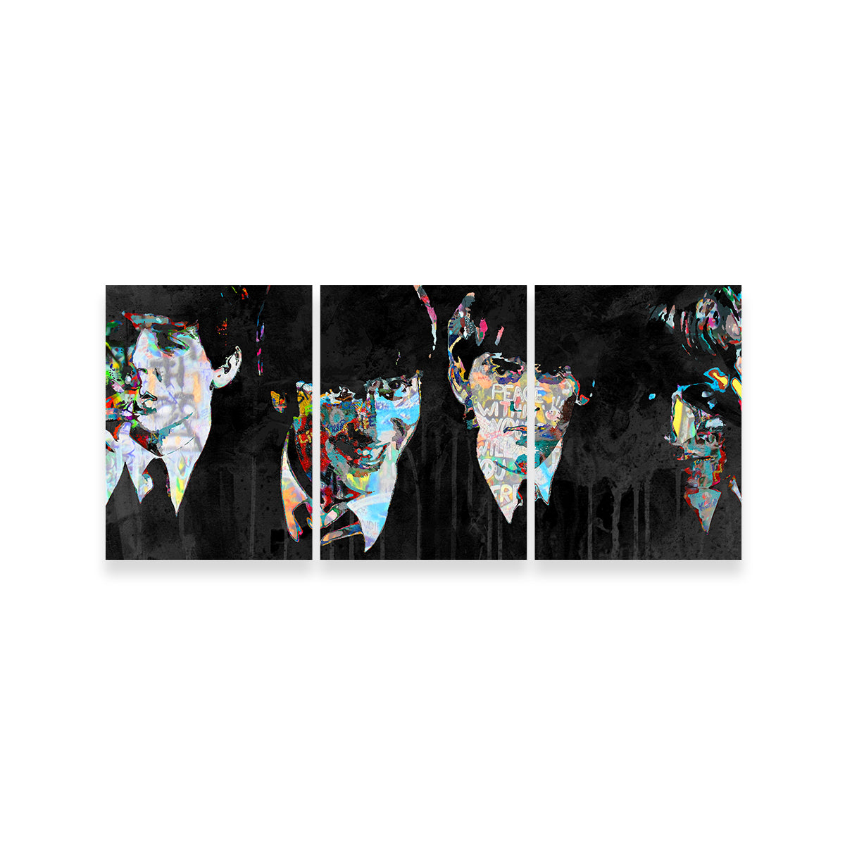 Beatles Peace Within Wall Art - Museum-Quality Handmade Canvas by Stephen Chambers