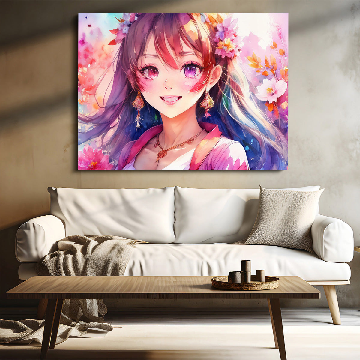 Stunning Anime Girl Wall Art Print
