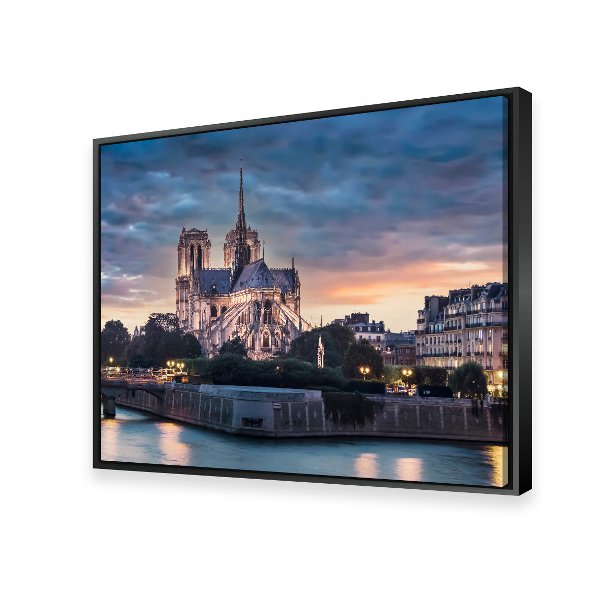 Stunning Notre Dame Sunset Wall Art for Home Decor