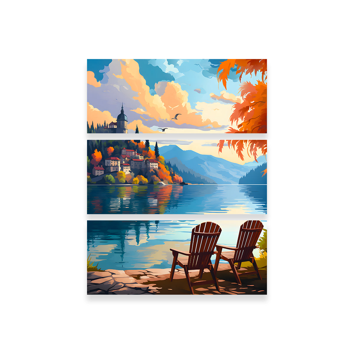 Stunning Slovenia - Bled Lake Wall Art by Valth Graphics