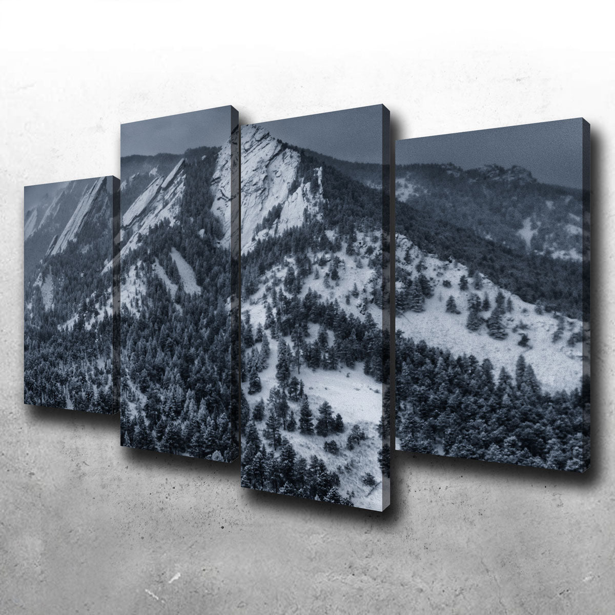 Breathtaking Snow On The Flatirons Wall Art for Stunning Home Decor