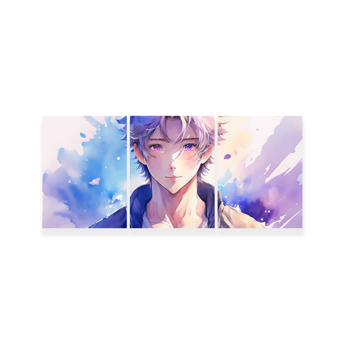 Captivating Anime Boy Abstract Artwork
