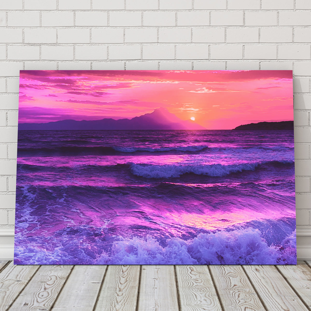 Stunning Oceanview at Sunset Wall Art by Dina Rolle
