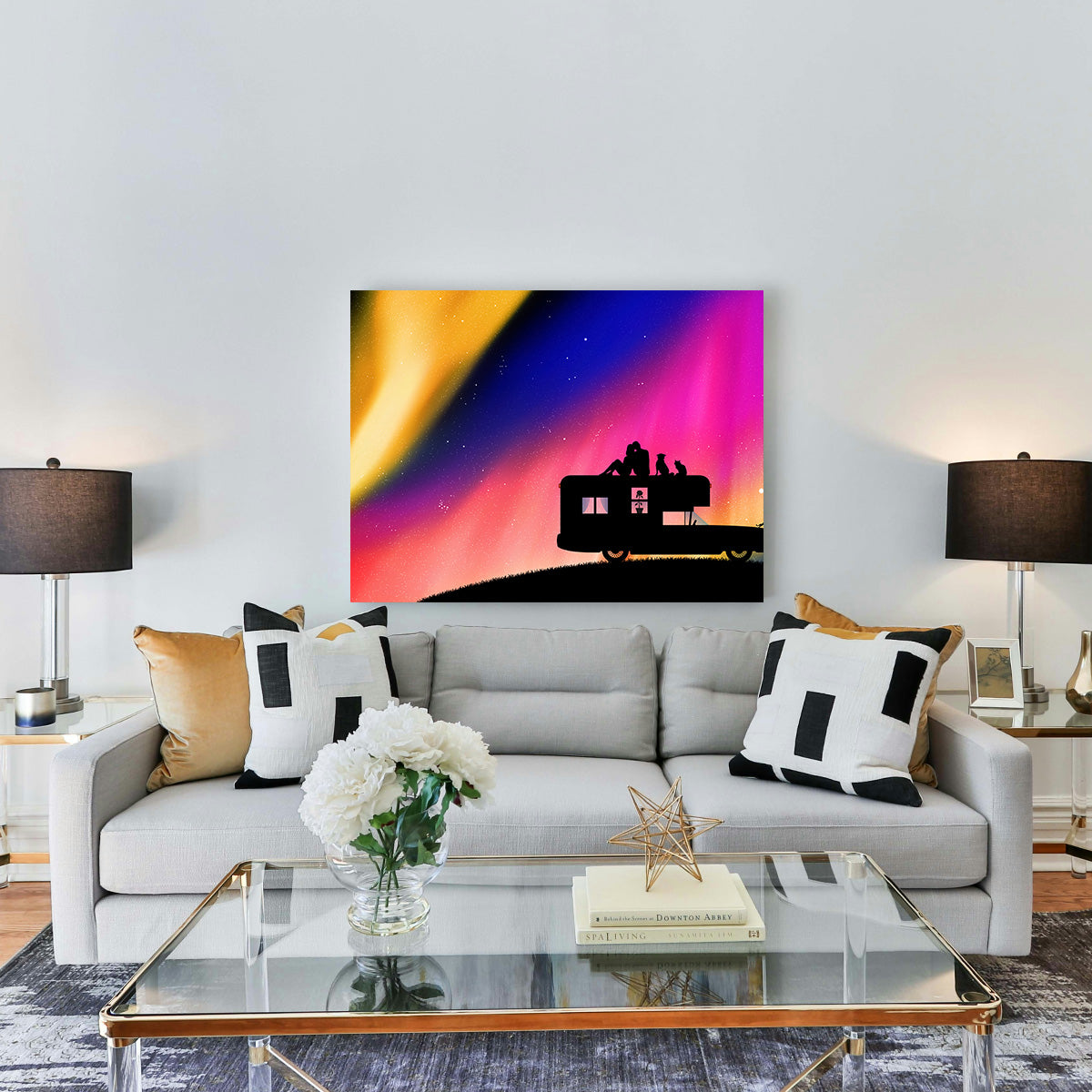 Stunning Northern Lights Camping Wall Art for Your Home Decor