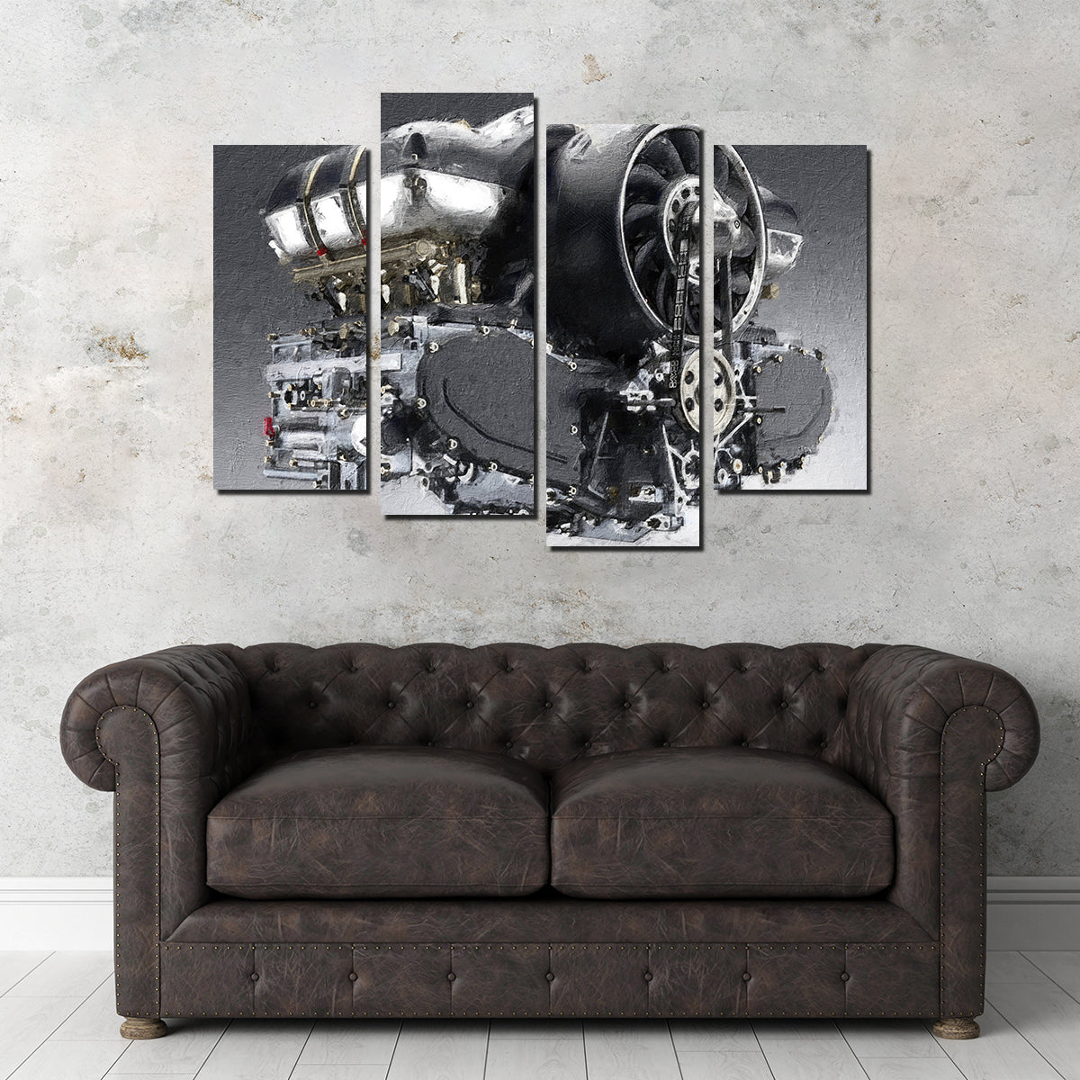 Stunning Porsche 911 Engine Wall Art by Stephen Chambers